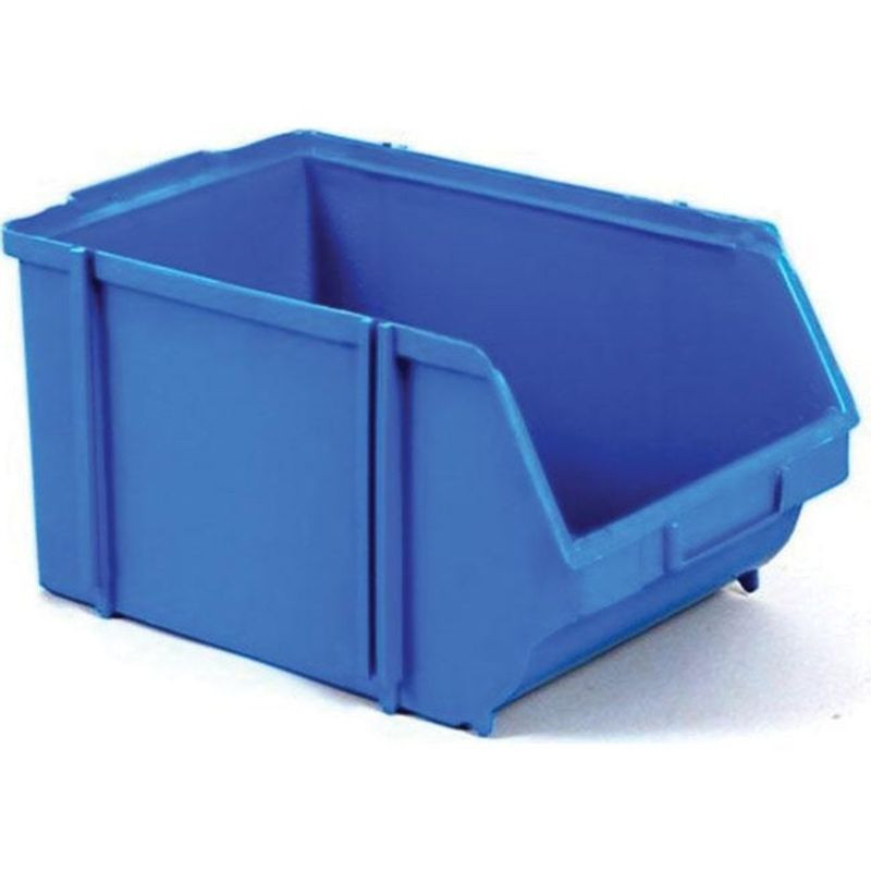Caixa Plastica Gaveta Média Nº 5 Azul Empilhável (9un)