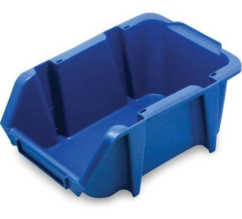 Caixa Plastica Gaveta Média Nº 5 Azul Encaixável 