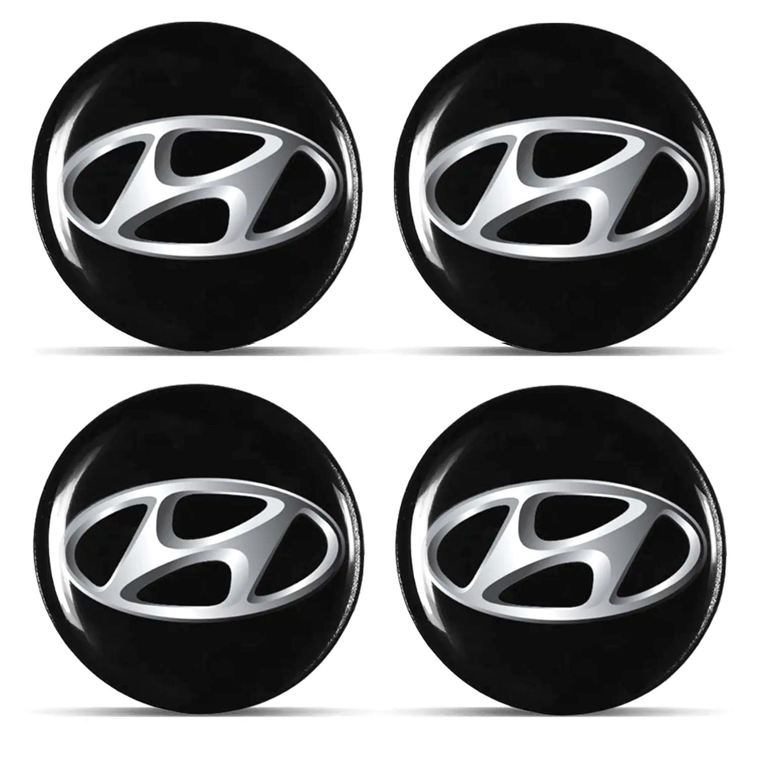 Emblema Calota 48mm Hyundai Pr (4 Un)