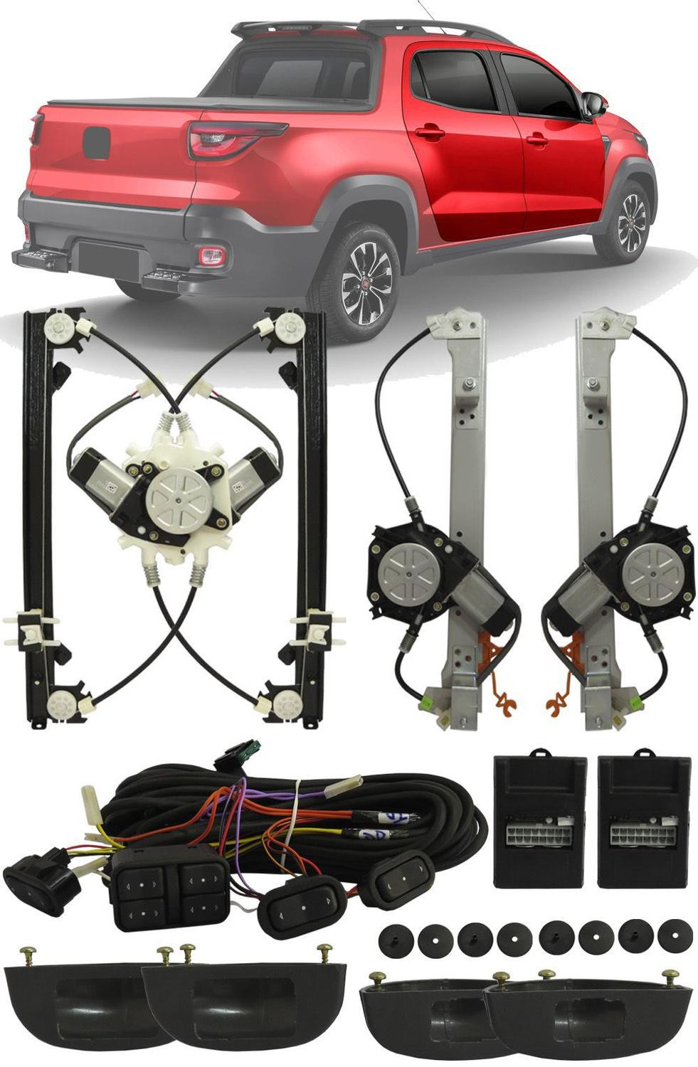 Vidro Elétrico dianteiro ou traseiro kit -  Volkswagen SpaceFox