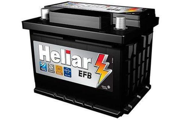 Bateria Heliar HFB60HD 60AH EFB para carros com sistema starstop