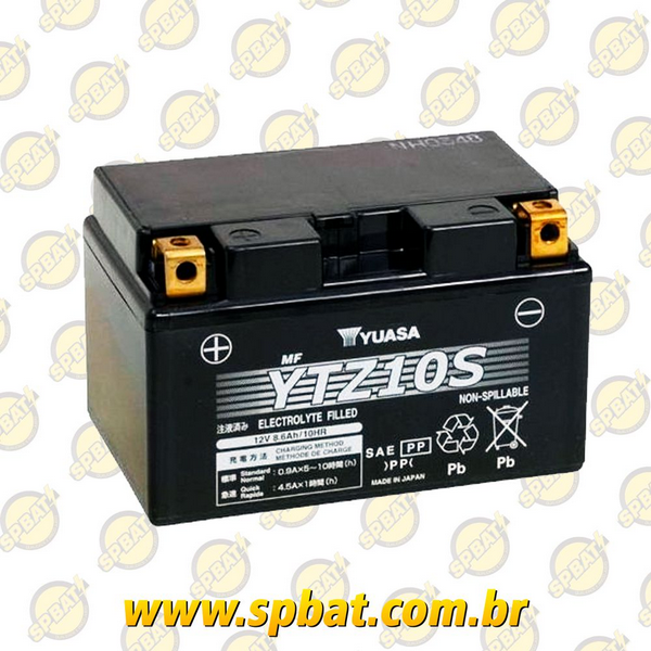 Bateria Yuasa Ytz10-s 7.3 ah P/ Motos Cbr900/929/945, Bmw S1000rr