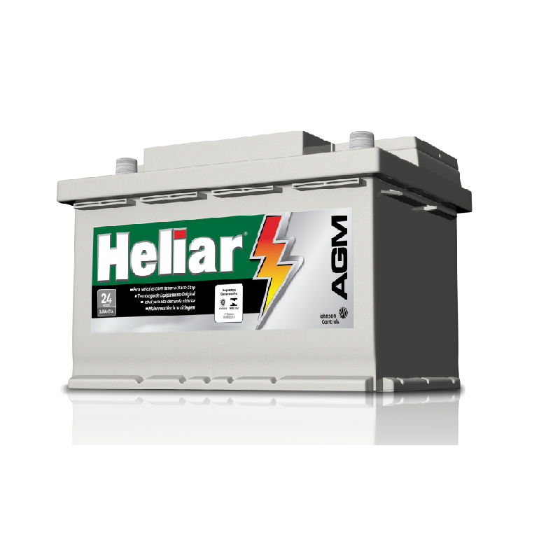 Bateria Heliar Agm Ag105sd 105ah para carros com sistema Start-stop