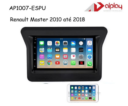 Central Multimidia Renault Master 2010 até 2018 Alplay AP1007-ESPU - 7 polegadas