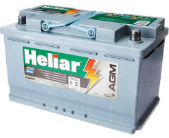 Bateria Heliar Agm Ag80kd 80ah C/ Sistema Start-stop.