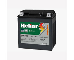 Bateria Heliar Htz5l P/ Motos Biz 100/ Titan 125 Ks