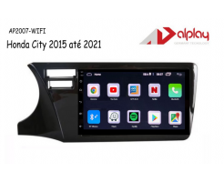 Central Multimidia Honda City 2015 ate 2021 Android Alplay AP2007-WIFI - 7 polegadas