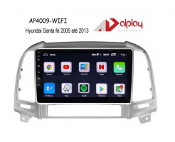 Central Multimidia Hyundai Santa fé 2005 até 2013 Android Alplay AP4009-WIFI - 9 polegadas