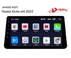 Central Multimidia Nissan Kicks até 2022 Android Alplay AP4009-WIFI - 9 polegadas